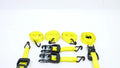 Set of 4 Ratchet Tie Down Straps 1.5" x 16' J-hook 11000lbs Load