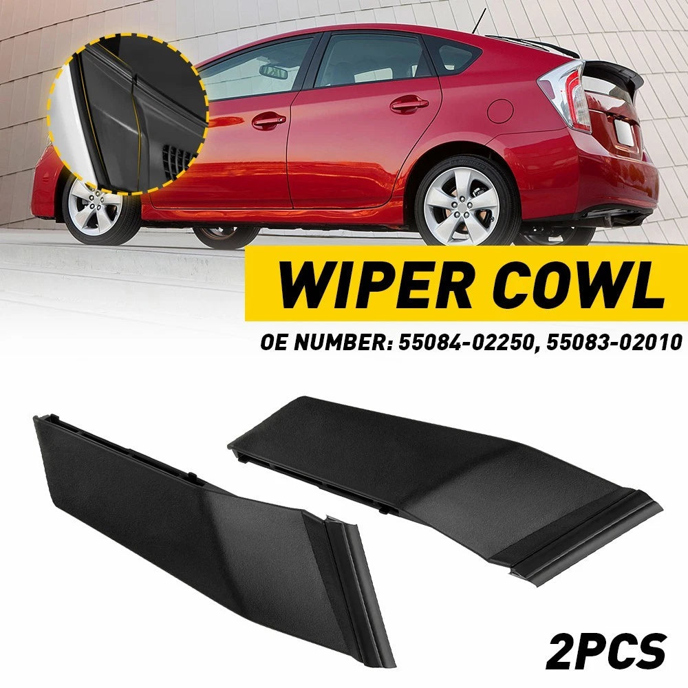 1 Pair Wiper Cowl Cover Extension Trim for Toyota Corolla (2014–2019)