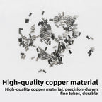 Fishing Line Clip Double Tube Stainless Steel (50pcs)