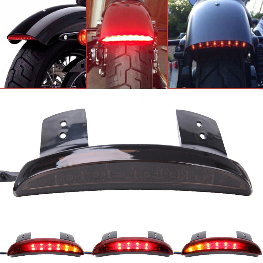 LED Brake Tail Lights for Harley Sportster XL883 1200 48 (2010–2023) Smoke