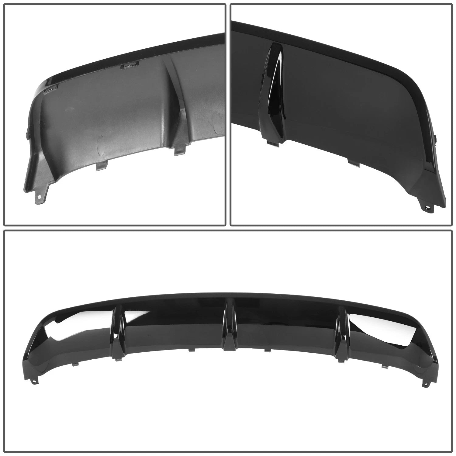 Rear Lower Bumper Valance for Benz CLA45 AMG (2014–2016) Gloss Black