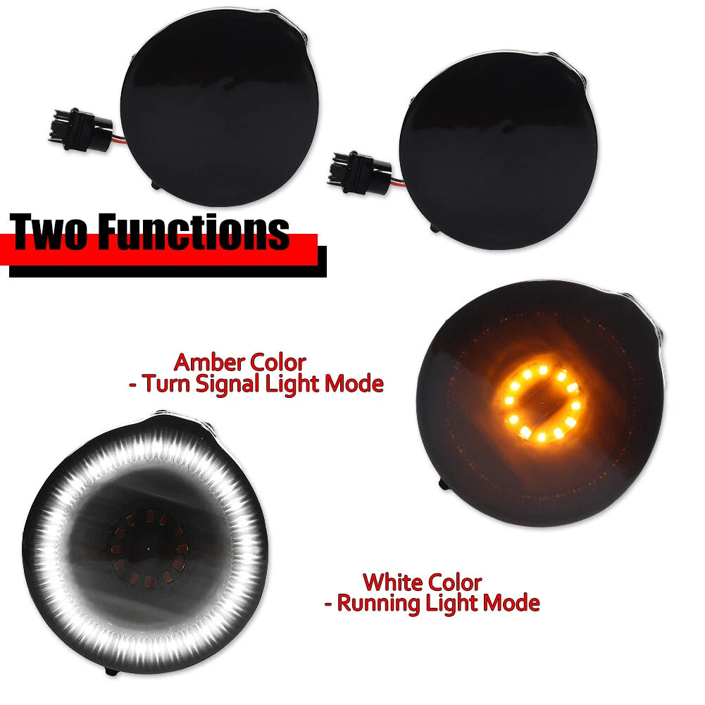 Smoke Front Fender Turn Signal with Amber LED for Pontiac Firebird (1998–2002)