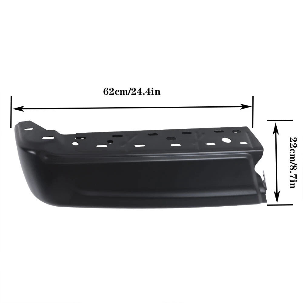 Black Steel Rear Bumper Corner Wrap for Ford F150 (2021–2023)