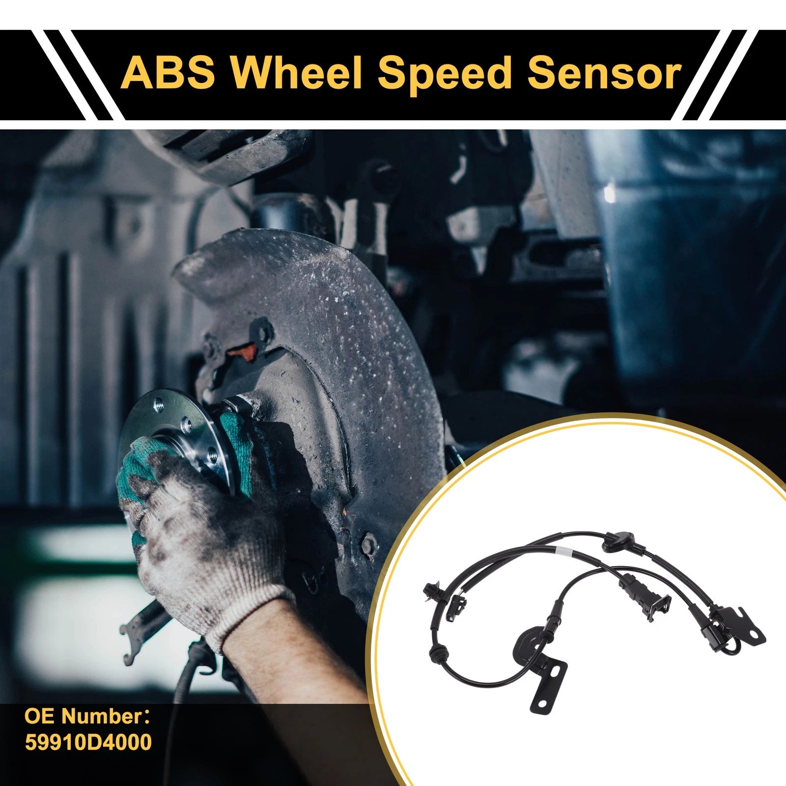ABS Wheel Speed Sensor No. 59910D4000 for Kia K5 (2019–2024) 1Pc Left Rear