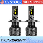 2X H4 HB2 9003 LED Headlight Bulbs for Universal Fit (6500K, 50000LM, 240W)