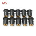 10 PCS Rubber Nuts for Motorcycle (M5)