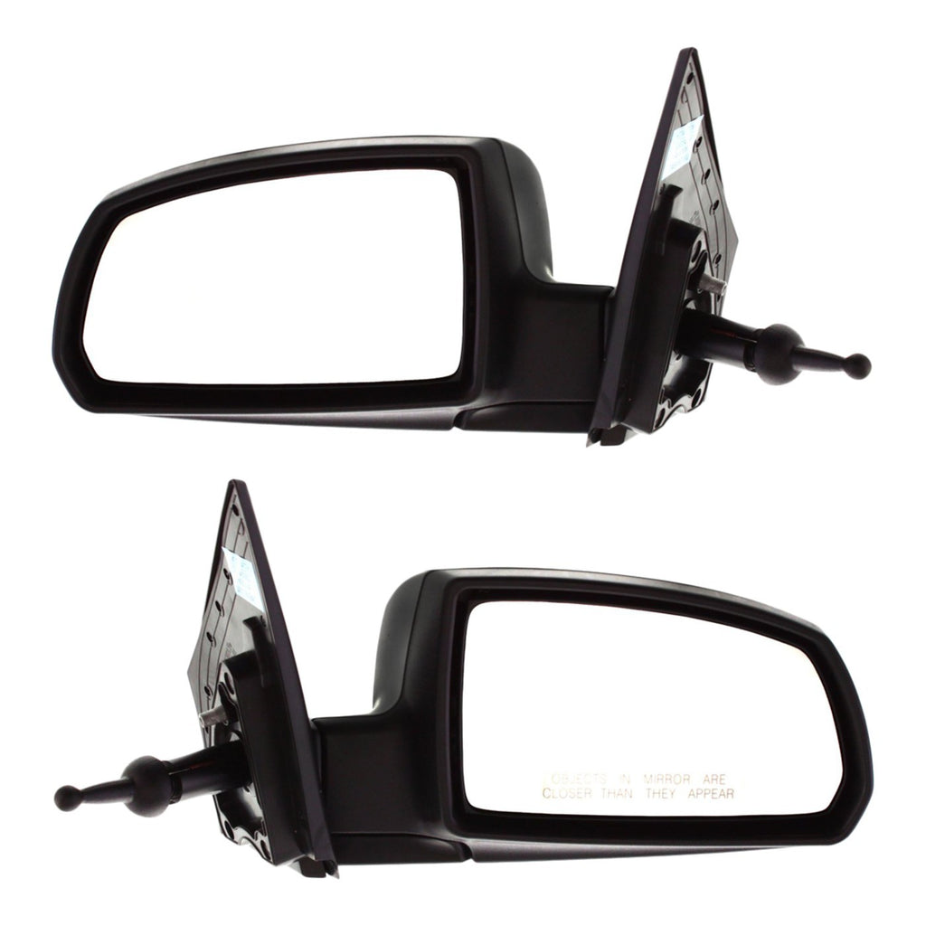 Set of 2 Manual Remote Mirrors for Kia Rio (2006–2009) Paintable