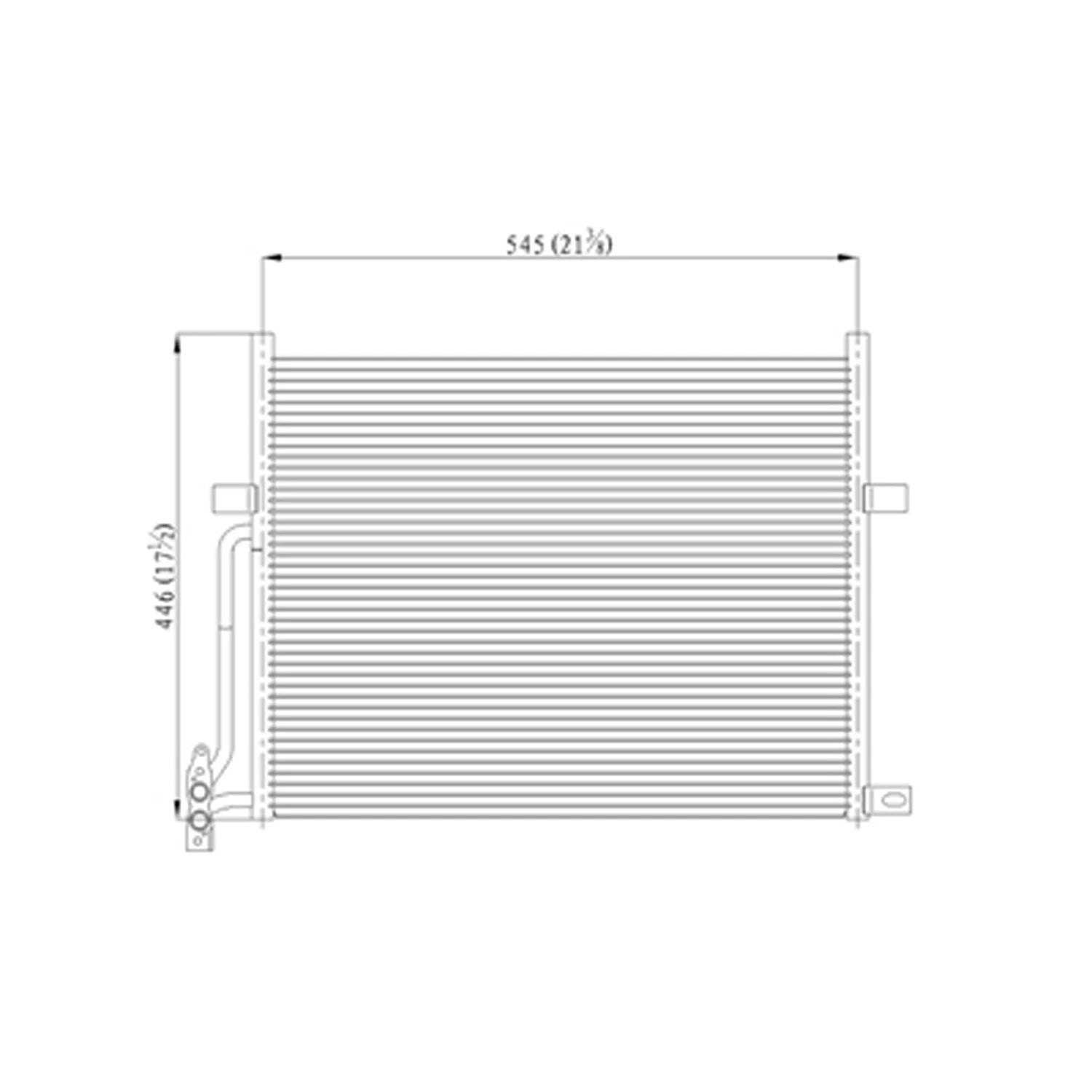 Replacement A/C Condenser Repair Part For 2000 BMW 3 Series Convertible