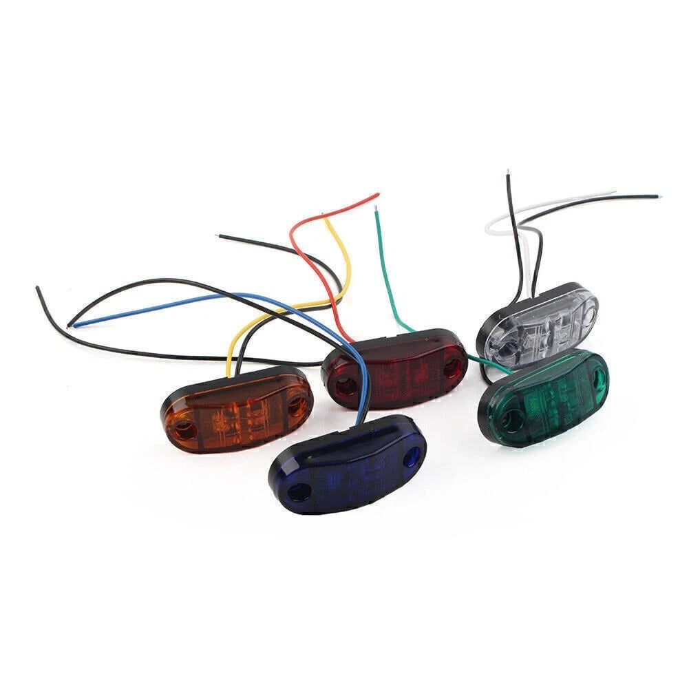 2X LED Side Marker Light for Truck Trailer RV SUV (12V)