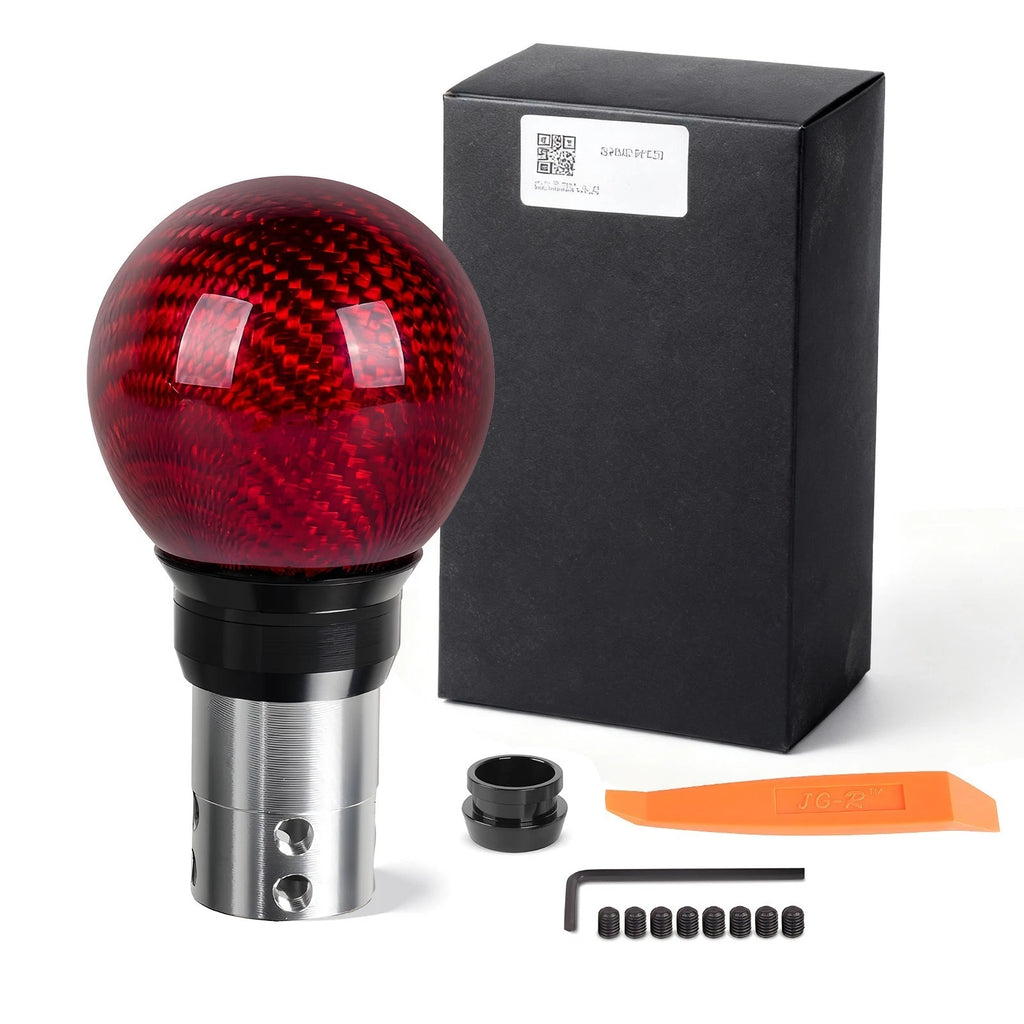 Carbon Fiber Gear Shift Knob for Automatic and Manual Vehicles