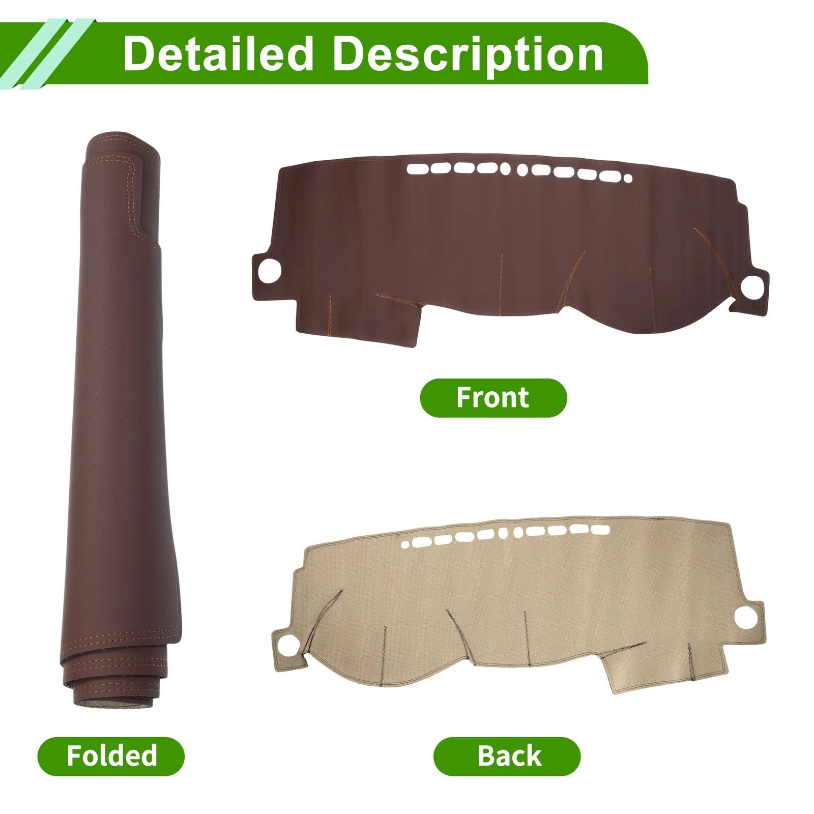 Dashboard Cover for Toyota Corolla (2000–2007) Dash Mat Carpet Brown