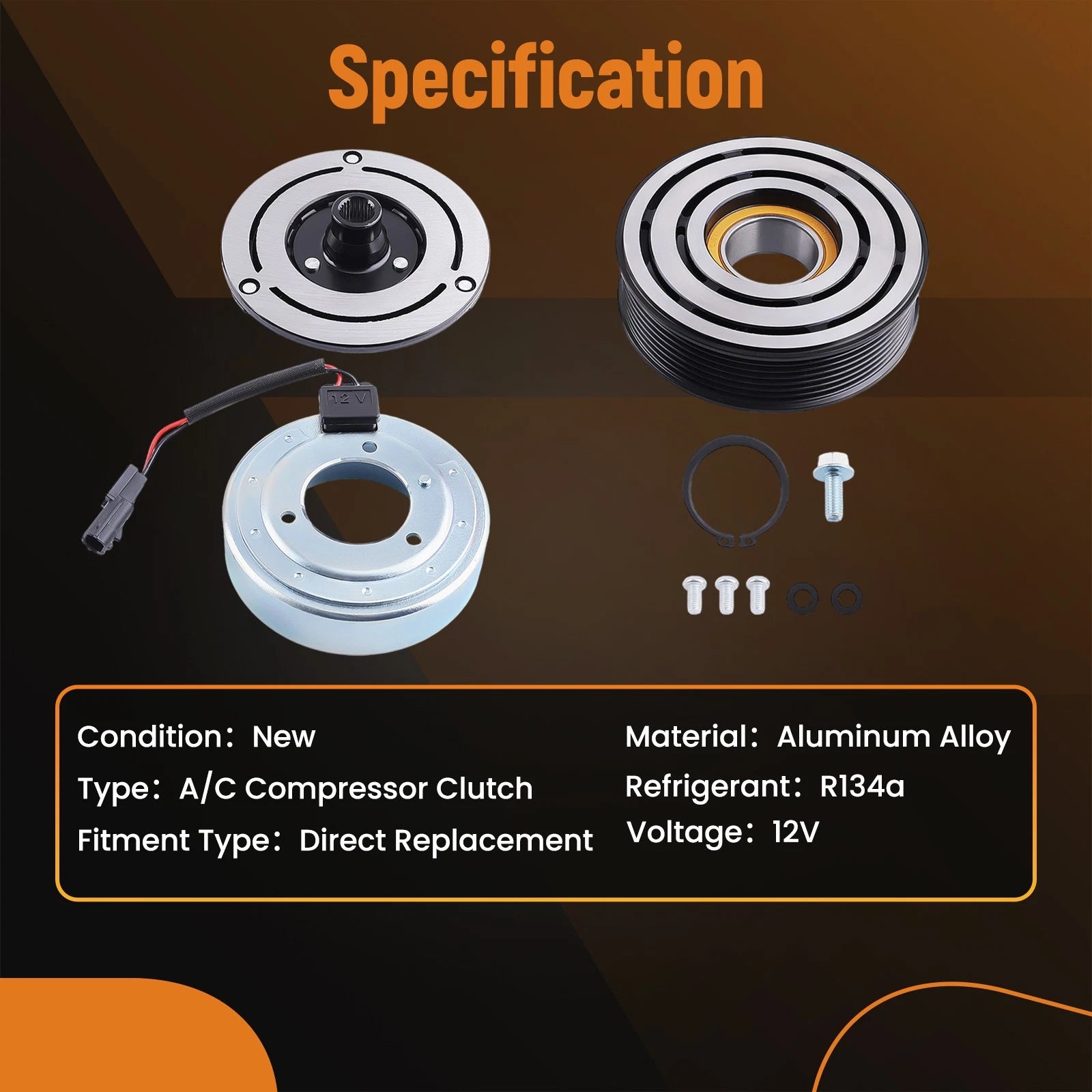 Compressor Clutch Kit for Nissan Quest 3.5L (2011–2012) 92600JP01C
