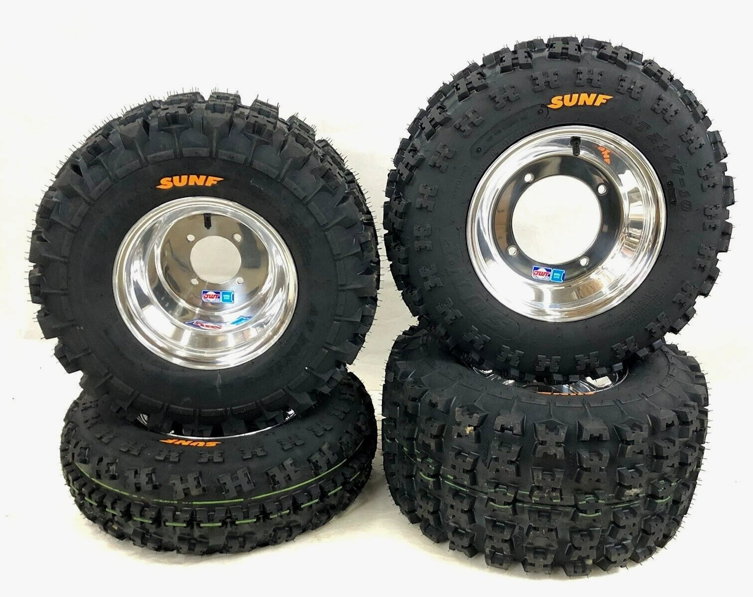 Set of 2 DWT Polished Rims Wheels for Yamaha Blaster (200)