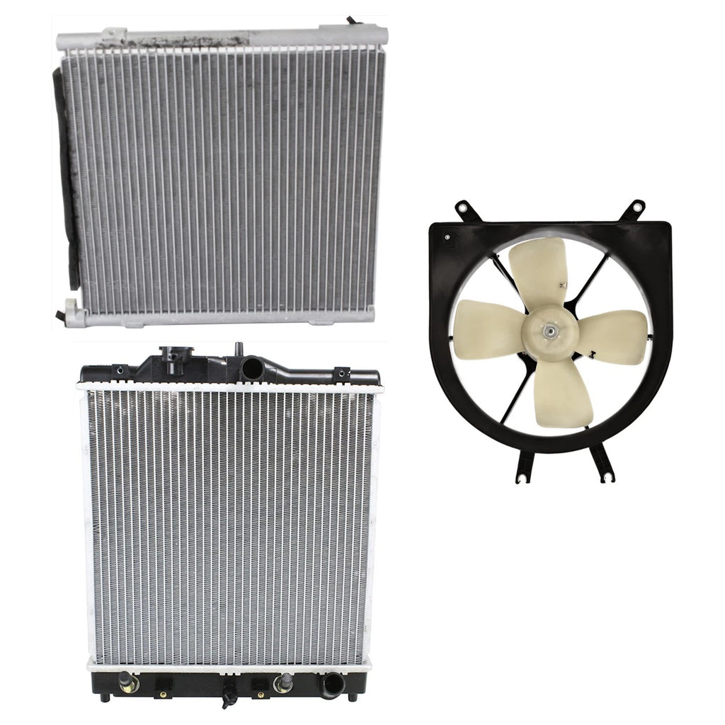 A/C Condenser for Honda Civic, Acura EL (1997–1998)