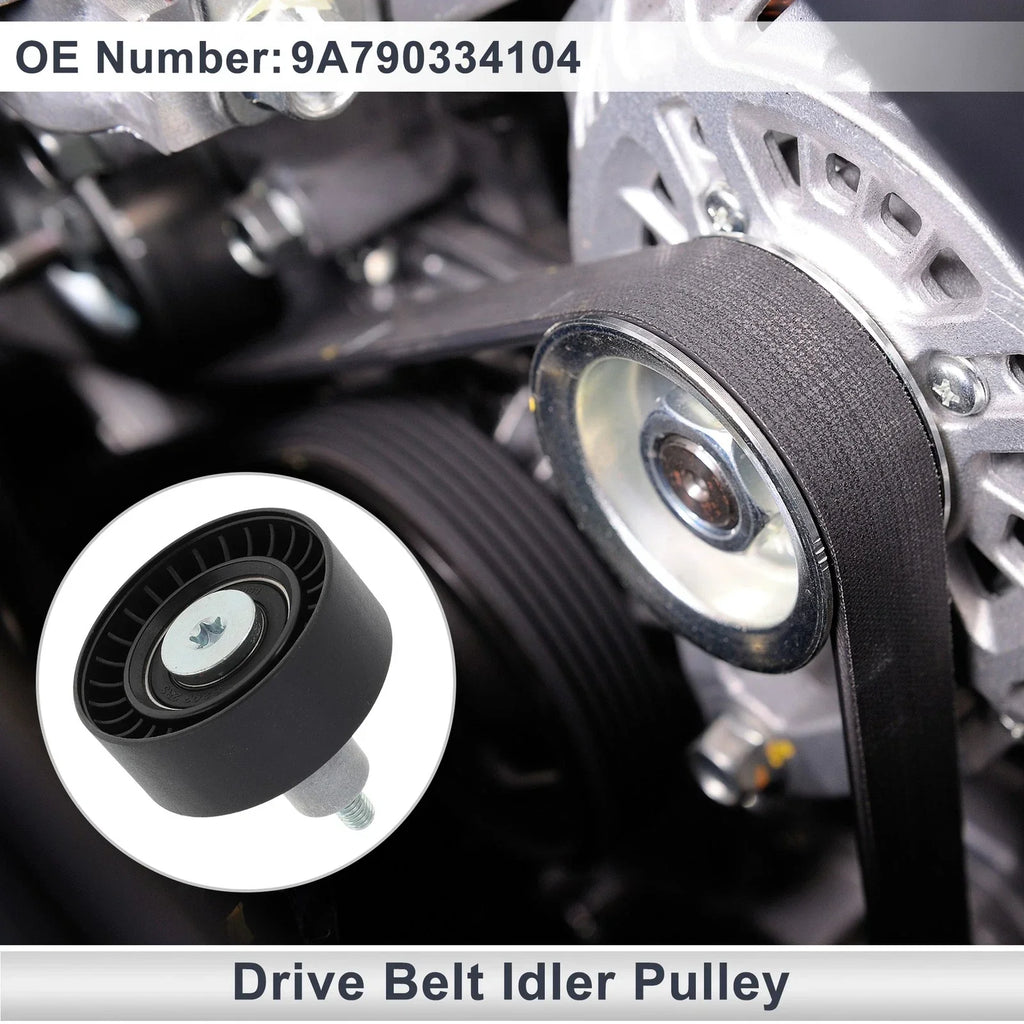 Drive Belt Idler Pulley for Porsche Cayenne (2020-2024) Black 1 x Piece