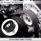 Drive Belt Idler Pulley for Porsche Cayenne (2020-2024) Black 1 x Piece