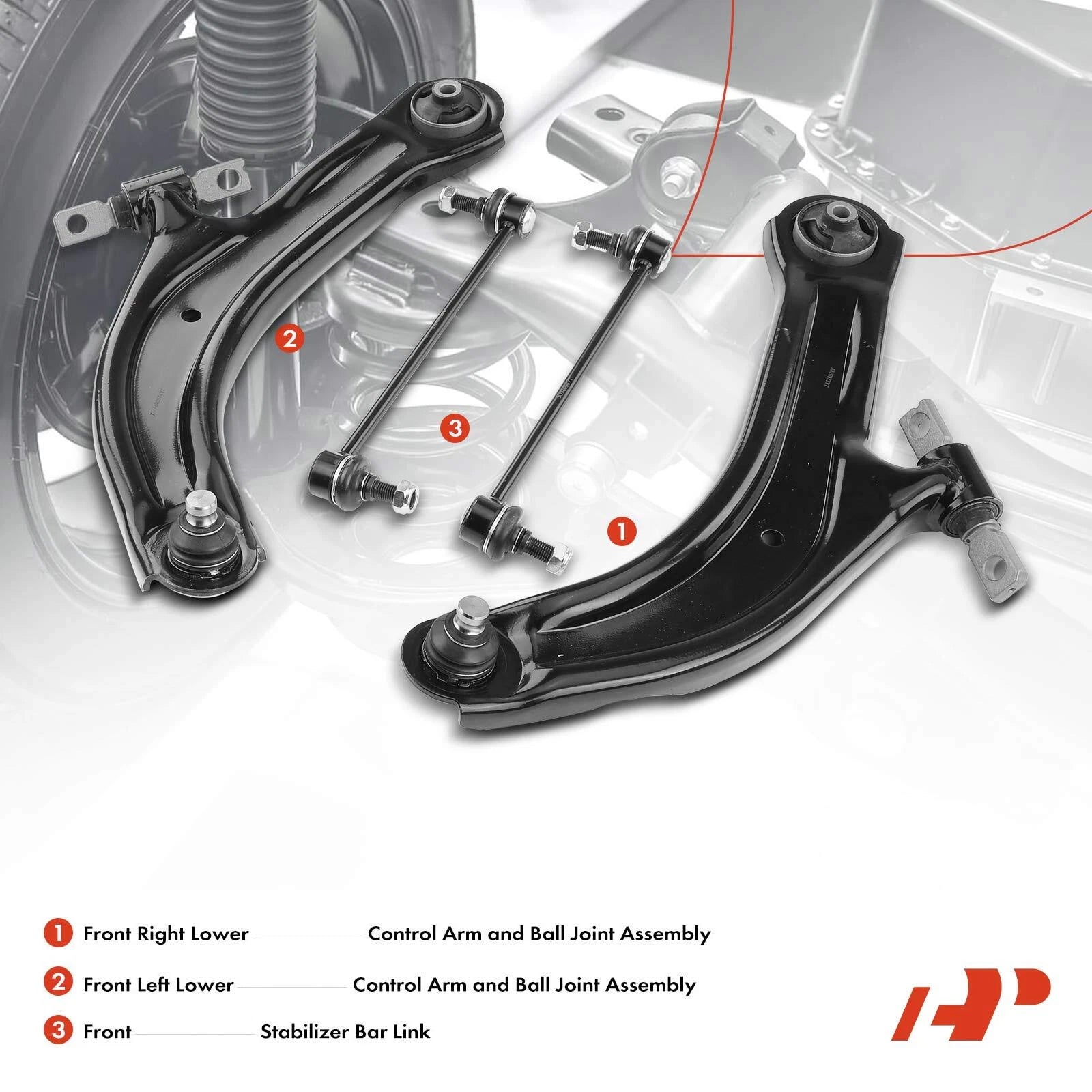 Front Lower Control Arm Sway Bar Link for Nissan Sentra (2007-2012)