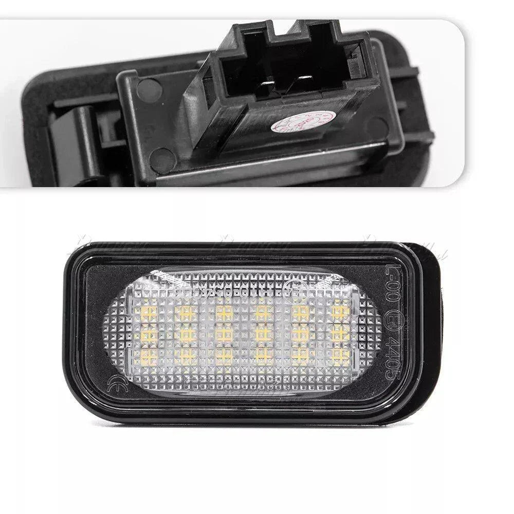 2PCS White LED Rear License Plate Light Bulbs for Mercedes Benz W203 C230 C240