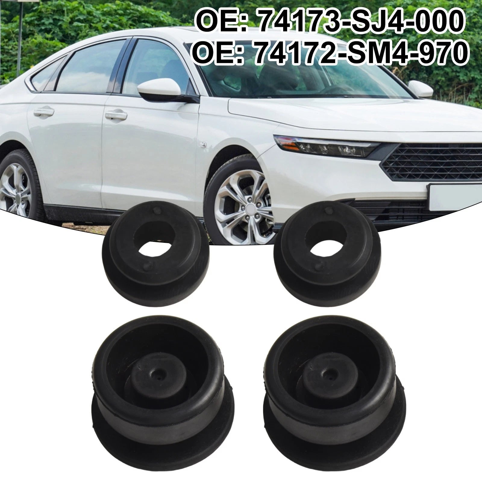 Set of 4 Rubber Mount Bushing Grommets for Honda Accord Civic