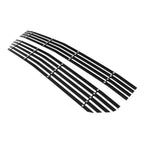 Upper Black Wide Rivet Billet Grille Insert for Chevy Silverado 1500 (2016–2018)