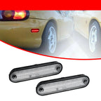 2X Clear Lens Red LED Rear Side Marker Lights for Mazda MX-5 Miata (1990–2005)