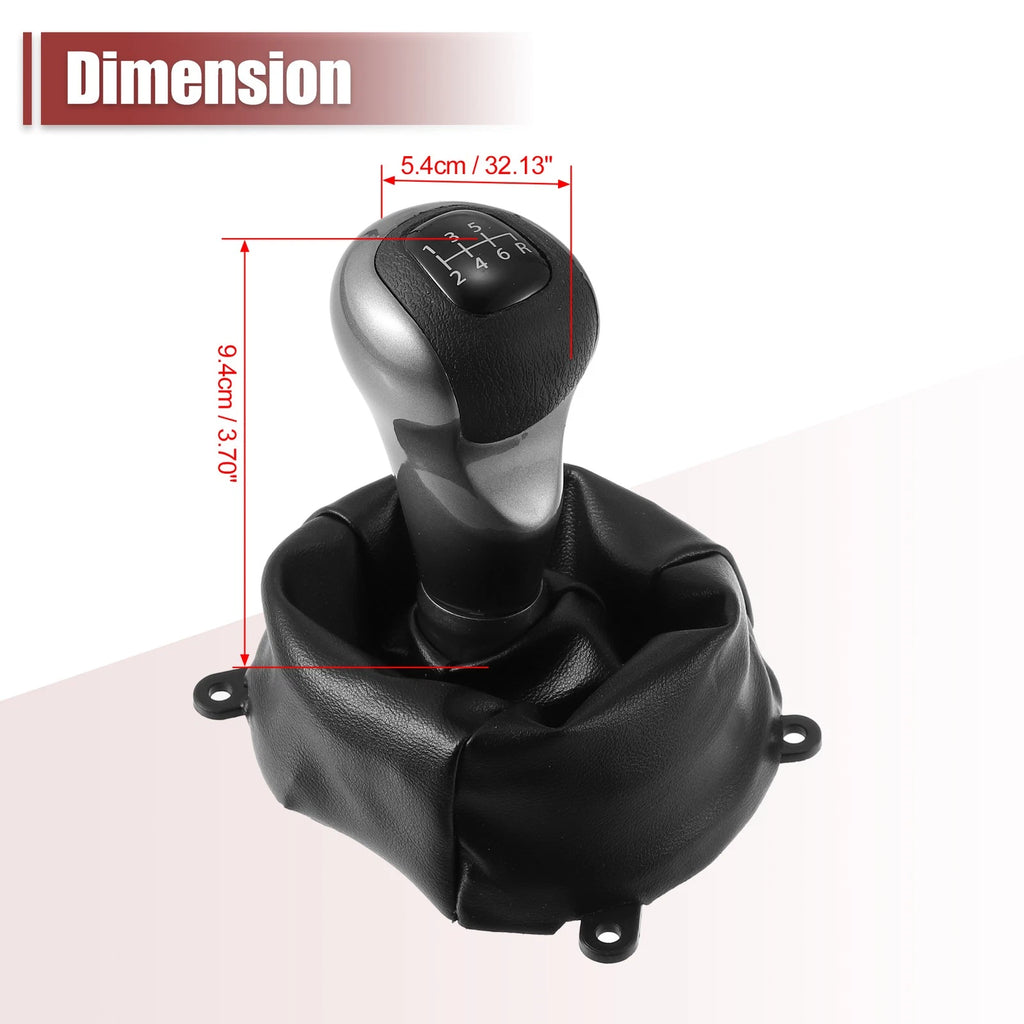 Set of 1 Manual Gear Shift Knob 6 Speed for Honda Civic (2006–2011) 54102-SNA-A01 Black