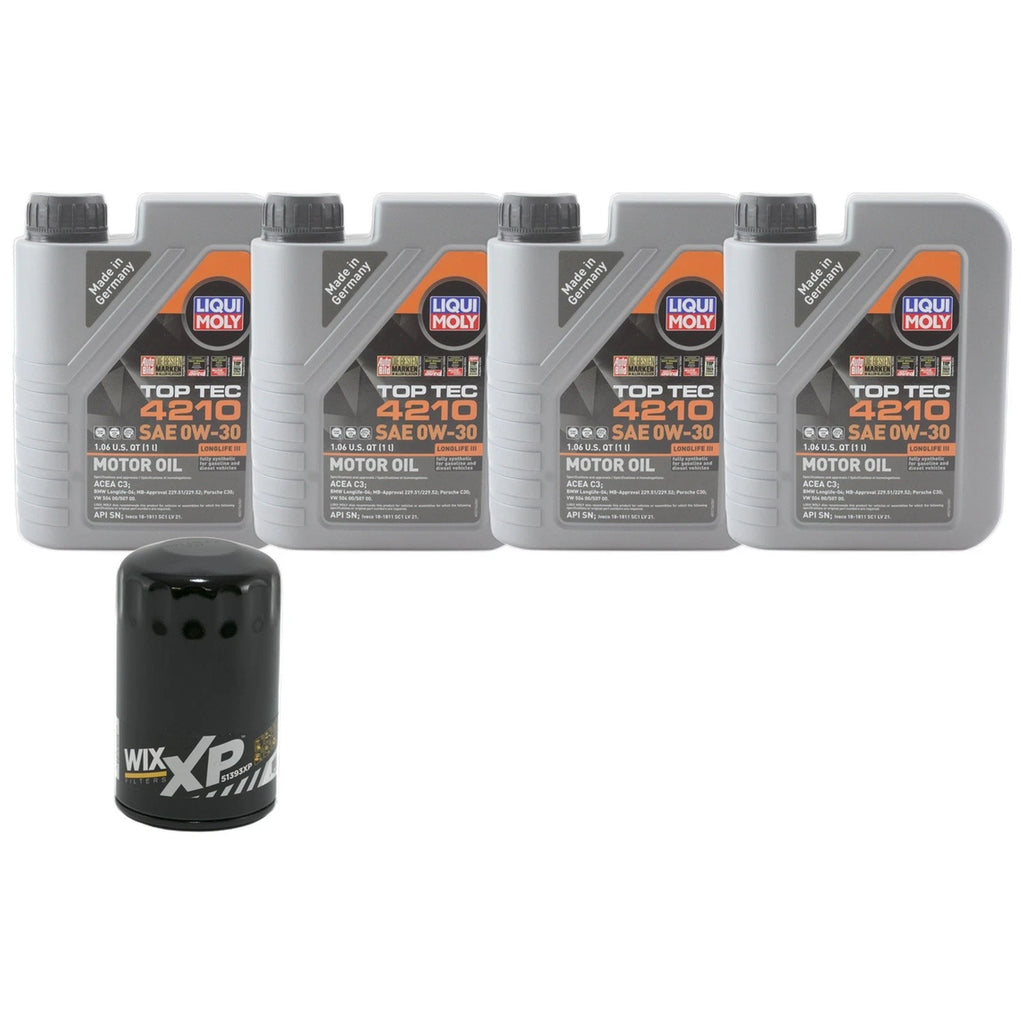 Liqui Moly Top Tec 4210 0W-30 Engine Oil Change Kit for Audi RS6 (2008–2010)