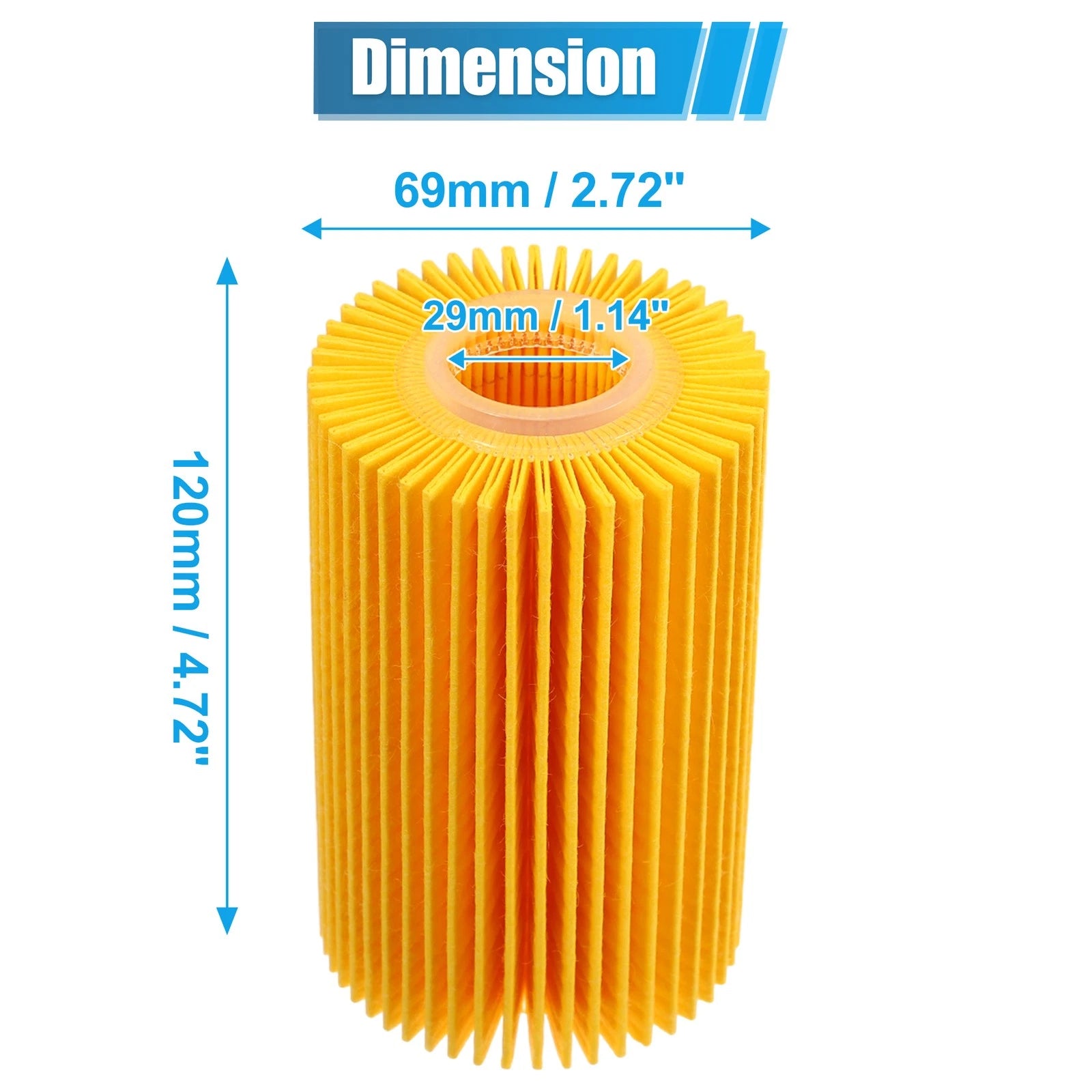 Set of 6 Engine Oil Filters 04152-38020 04152-51010 04152-YZZA4 for Toyota Tundra (2000–2023)