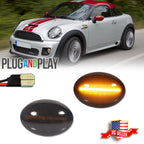Smoked Amber LED Fender Side Marker Lights for MINI Cooper (R55–R59)