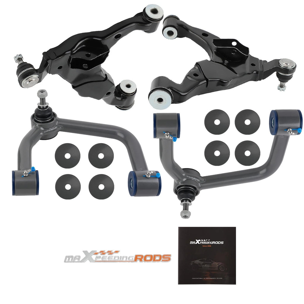 Set of 4 Front Lower Upper Control Arms w/ Ball Joint for Toyota Tacoma (2005–2015)