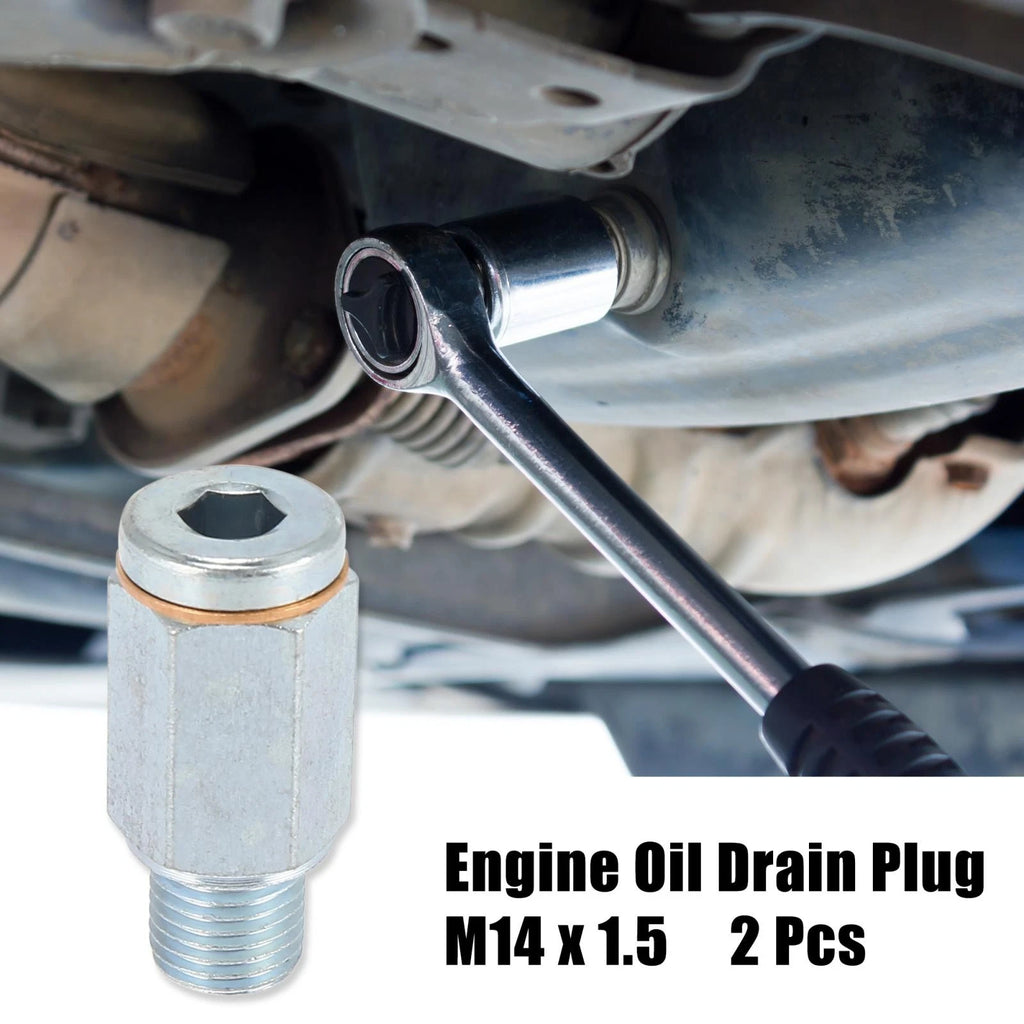 2pcs M14 x 1.5 Steel Engine Oil Drain Plug for VW Audi 