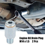 2pcs M14 x 1.5 Steel Engine Oil Drain Plug for VW Audi 
