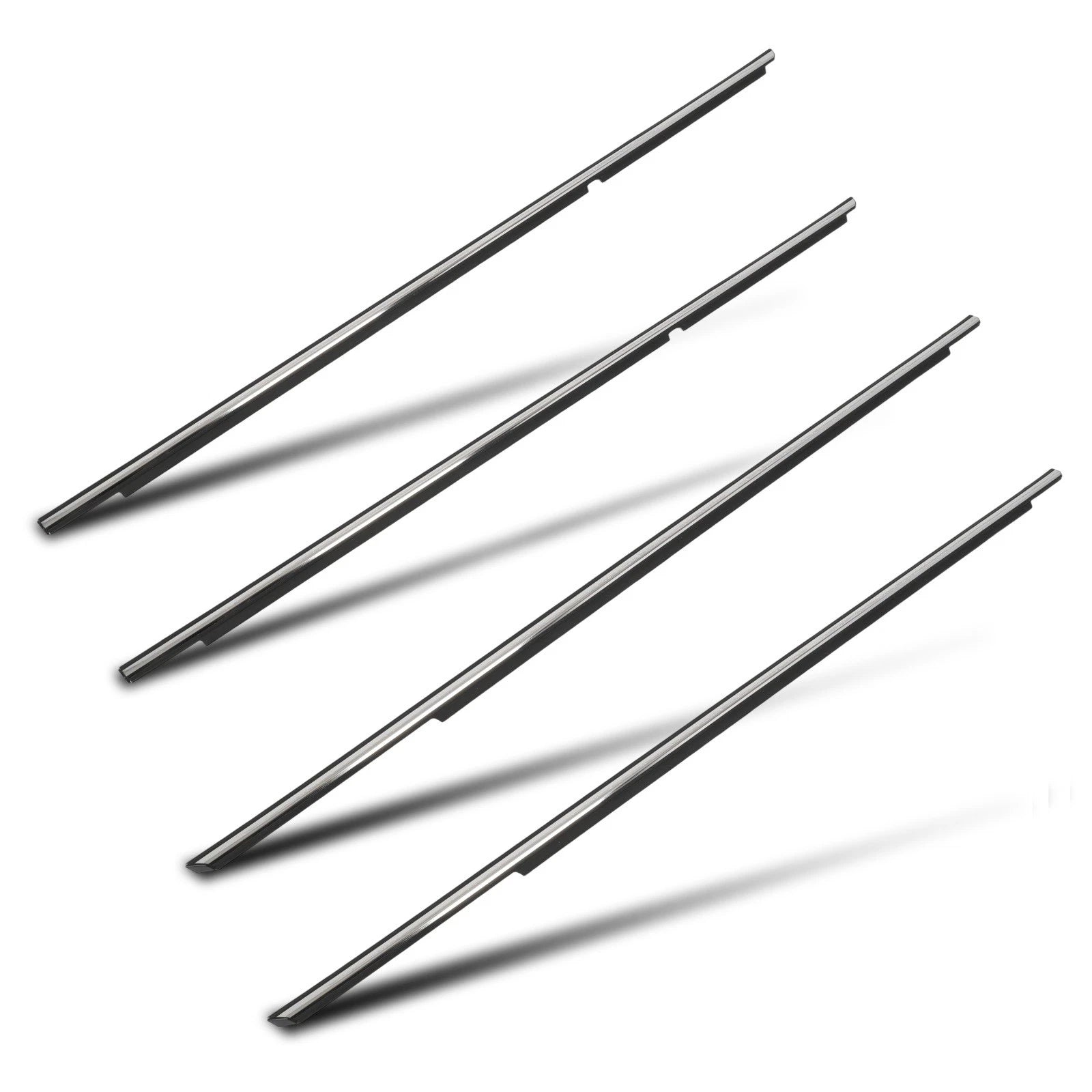 Set of 4 Window Scraper Seal Belt Weatherstrip for Toyota Camry (2007–2011)