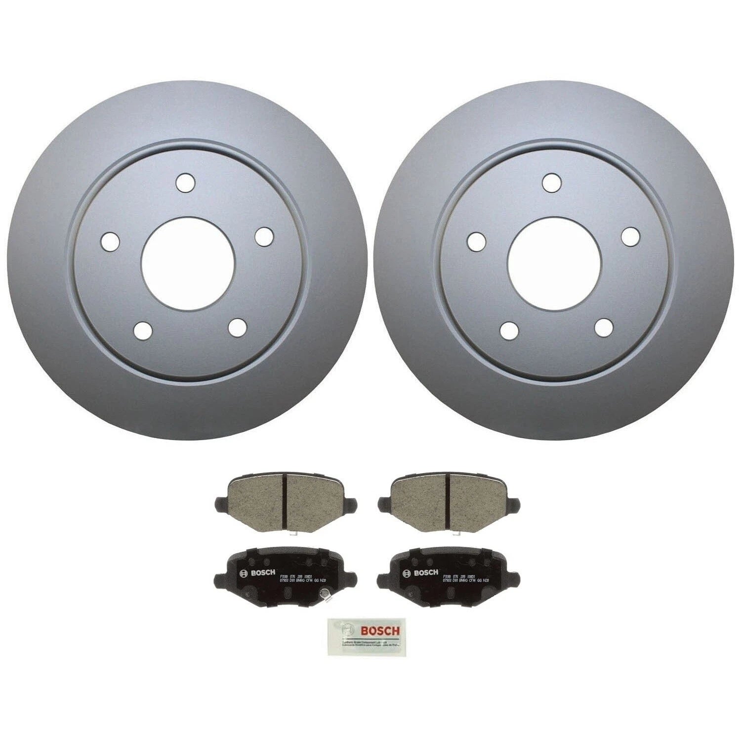 Rear Brake Kit Set of 4 Disc Rotors Bosch Ceramic Pads for Chrysler Dodge Ram