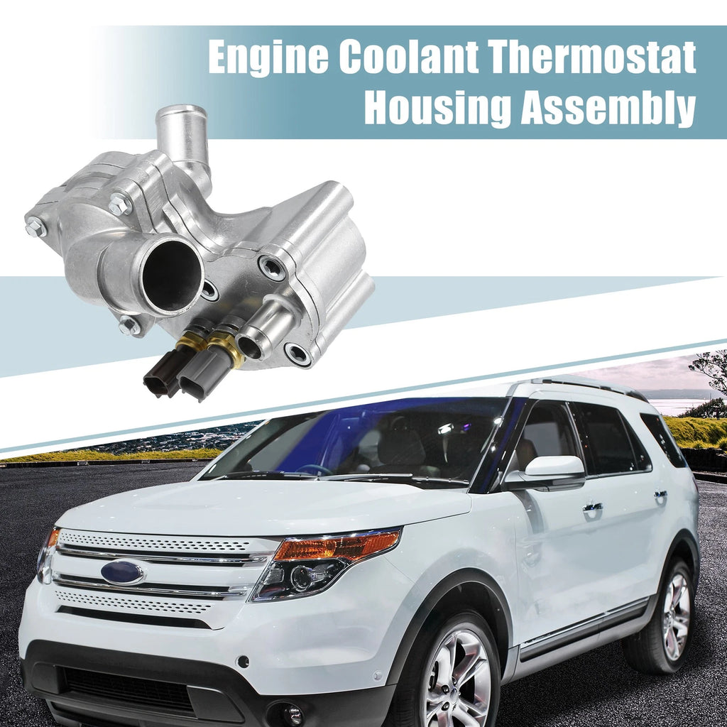 Aluminum Thermostat Housing Assembly for Ford Explorer (1991–2001) No. 4L5E8A586AB