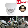 White Face Motorcycle Headlight Kit 12V H4 Bulb for Dirt Bike