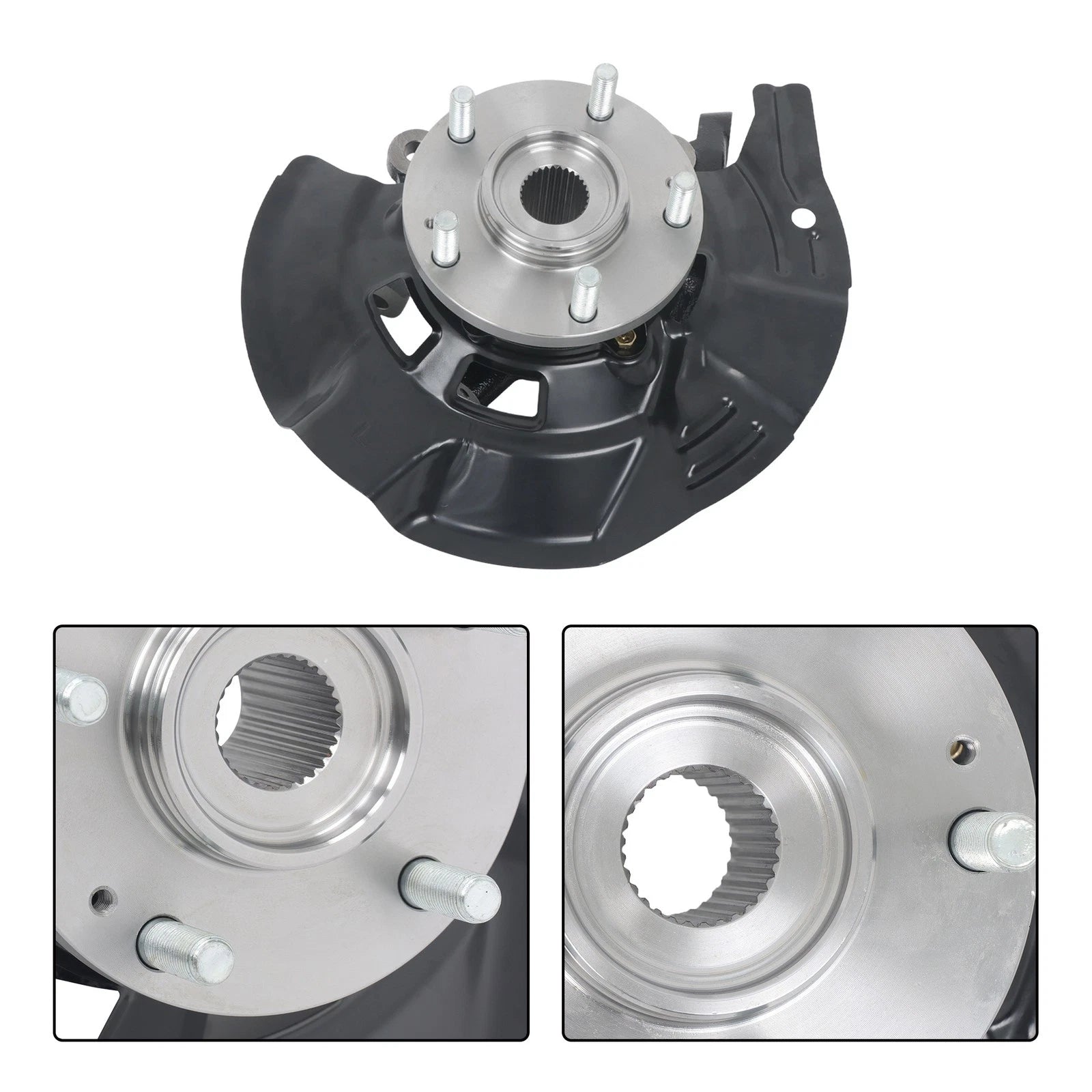 Set of 2 Front Steering Knuckle Assemblies for Hyundai Sonata (2011)