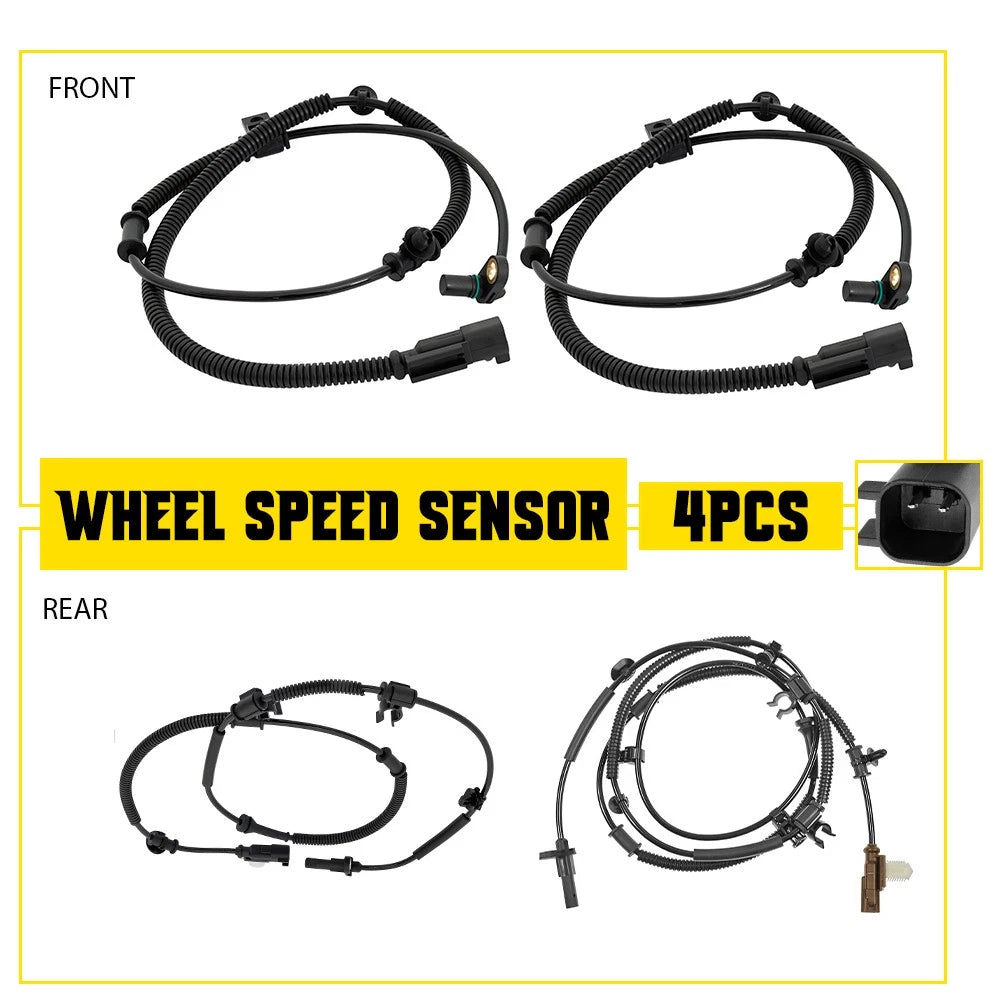 Set of 4 Wheel ABS Speed Sensors for Ford Expedition F-150 (2015–2023)