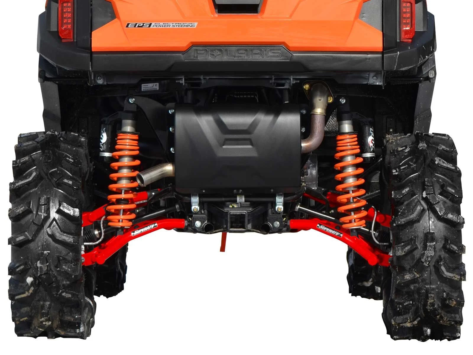SuperATV High Clearance Rear Offset A Arms for Polaris General / 4 (2016–2023) - Red