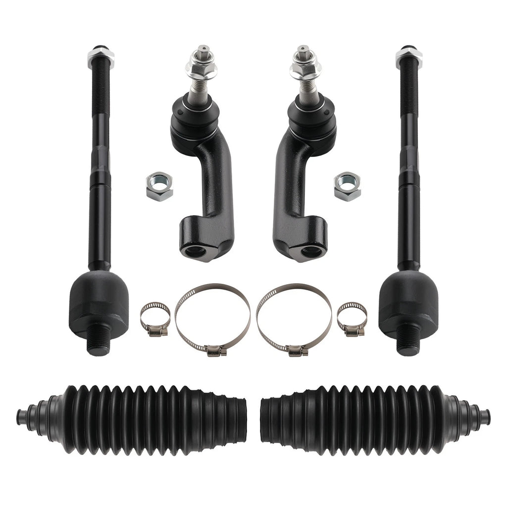 Set of 6 Front Inner Outer Tie Rod Ends for Expedition F-150 Navigator (2007–2017)