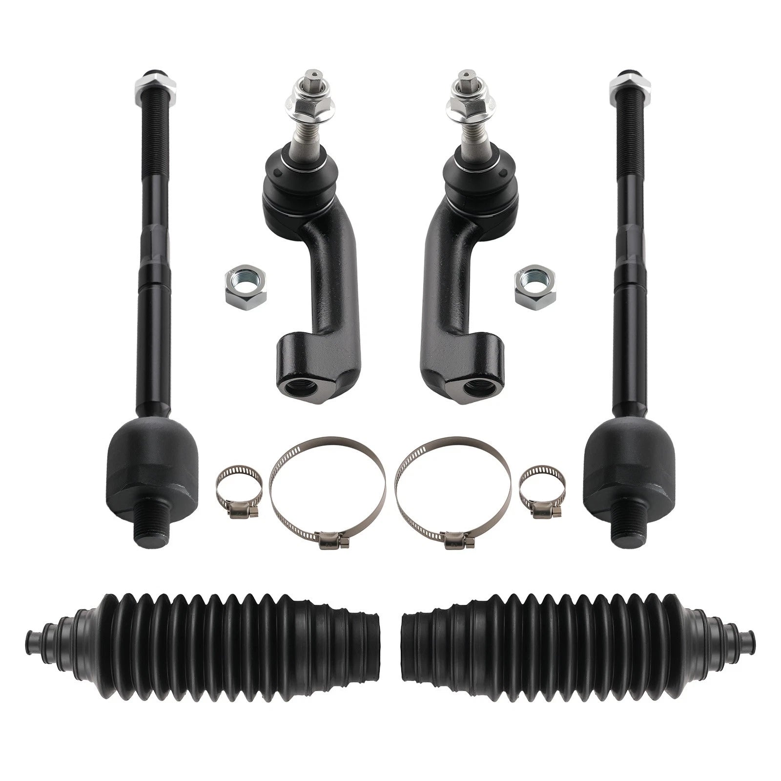 Set of 6 Front Inner Outer Tie Rod Ends for Expedition F-150 Navigator (2007–2017)