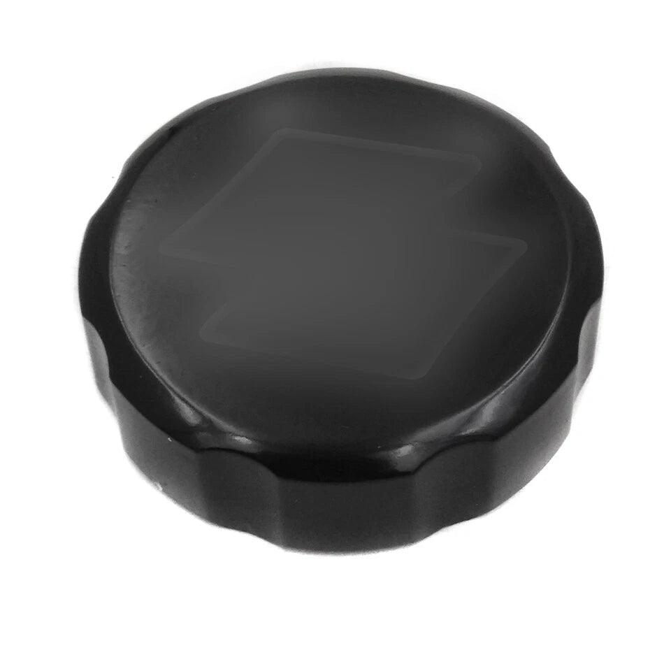 Black Brake Fluid Reservoir Cap Cover "S" for Suzuki GSXR600 GSXR750 GSXR1000 (2006–2023)