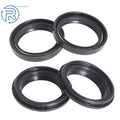 Set of 2 Front Fork Damper Shock Absorber Dust Oil Seal for Motorcycles