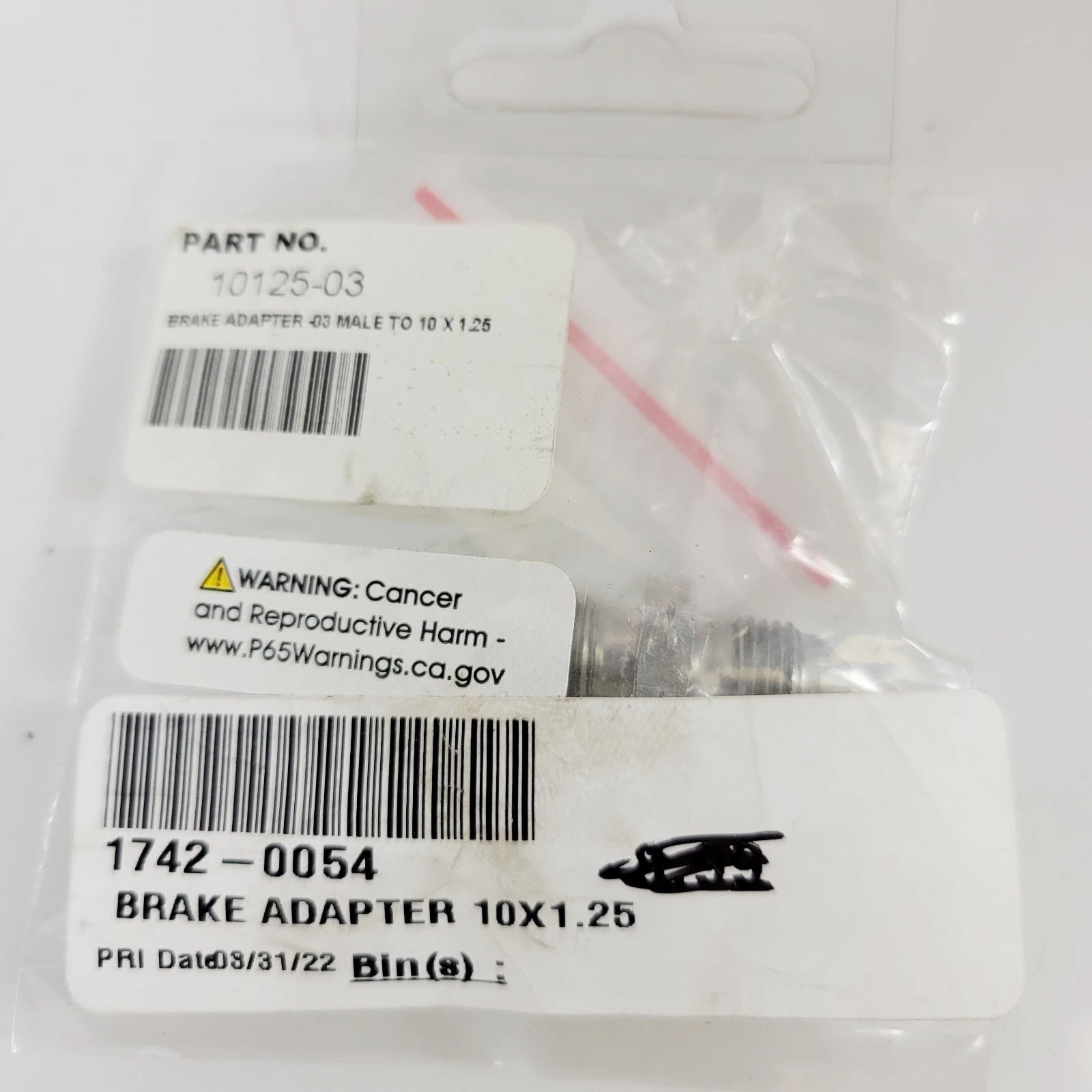 Brakeline Brake Adapter M10 x 1.25 for Goodridge (1742-0054, 10125-03)