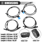 Set of 4 ABS Sensors for Mercedes-Benz CLA45 (No. 2465402510/2469059402)