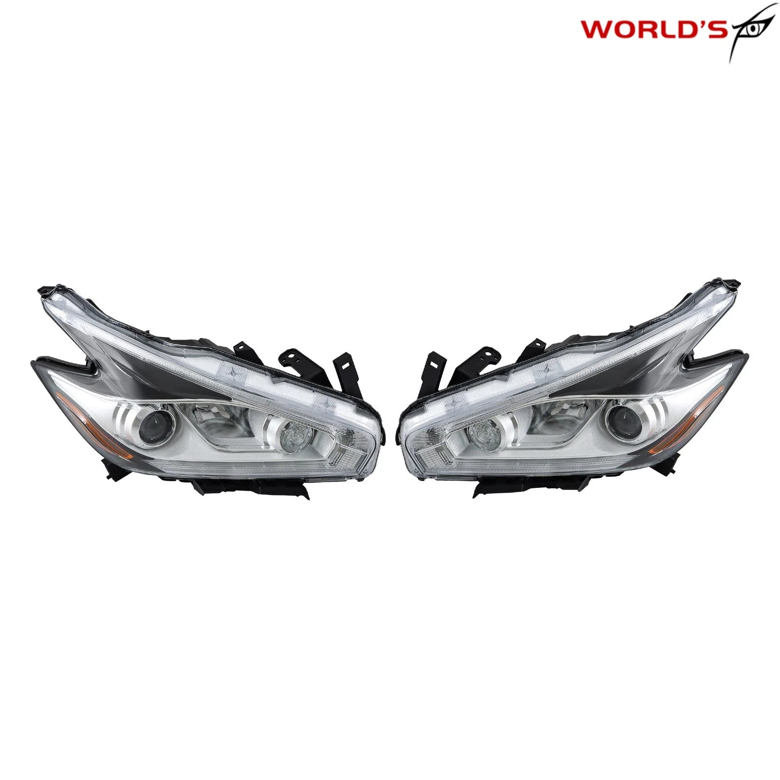 Set of 2 Halogen Headlights for Nissan Murano (2015–2018) LED DRL Projector