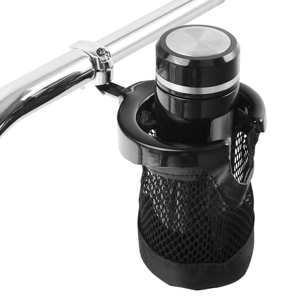 25mm Handlebar Cup Holder for Harley Touring (Fits 1" Bars)