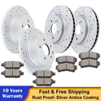 Drilled Rotors & Ceramic Pads for MKZ Mazda 6 Ford Fusion (2013–2020)