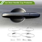 Set of 8 Chrome Door Handle Cup Protectors for Toyota RAV4 (2013–2018)