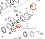 Lower Gearcase Seal & O-ring Kit 26-14077 26-12224 25-896524 for Mercury Engine